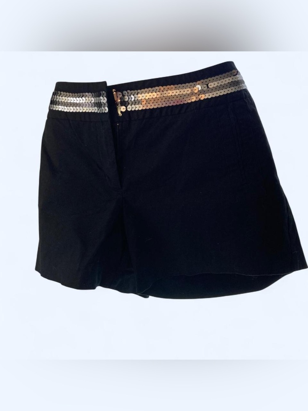 Willi Smith black sequin shorts Size 12